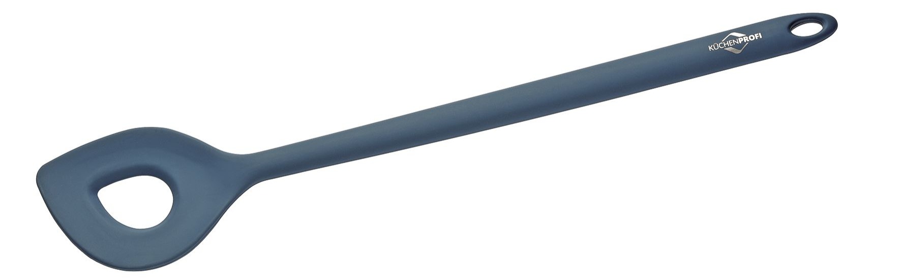 1410601200_TREND Modrá silikonová lžíce s otvorem 30,4 cm Kuchenprofi (1)